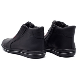 Polbut Winter Herrenlederschuhe 381 Schwarz 3