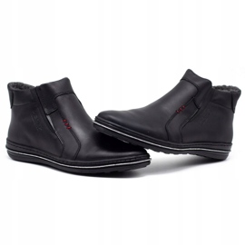 Polbut Winter Herrenlederschuhe 381 Schwarz 2