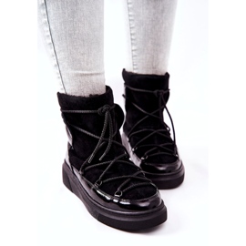 FILIPCZYK Isolierte Wildlederschuhe Schneestiefel schwarz 3