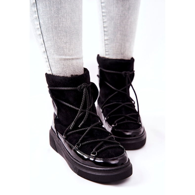 FILIPCZYK Isolierte Wildlederschuhe Schneestiefel schwarz 3