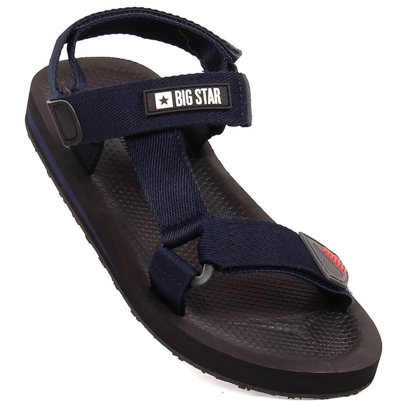 Big Star DD174718 Marineblaue Herren-Sportsandalen mit Klettverschluss 1
