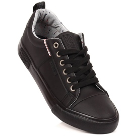Schwarze Turnschuhe aus Kunstleder Big Star KK274006 1