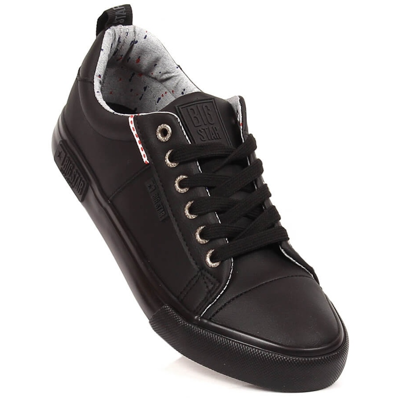 Schwarze Turnschuhe aus Kunstleder Big Star KK274006 1