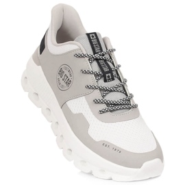Bequeme Sportschuhe für Damen auf der Big Star Plattform LL174138 beige 1