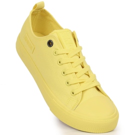 Gelbe Damenturnschuhe Big Star LL274026 1