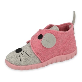 Befado Kinderschuhe 526P104 rosa grau 1