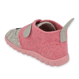 Befado Kinderschuhe 526P104 rosa grau 2