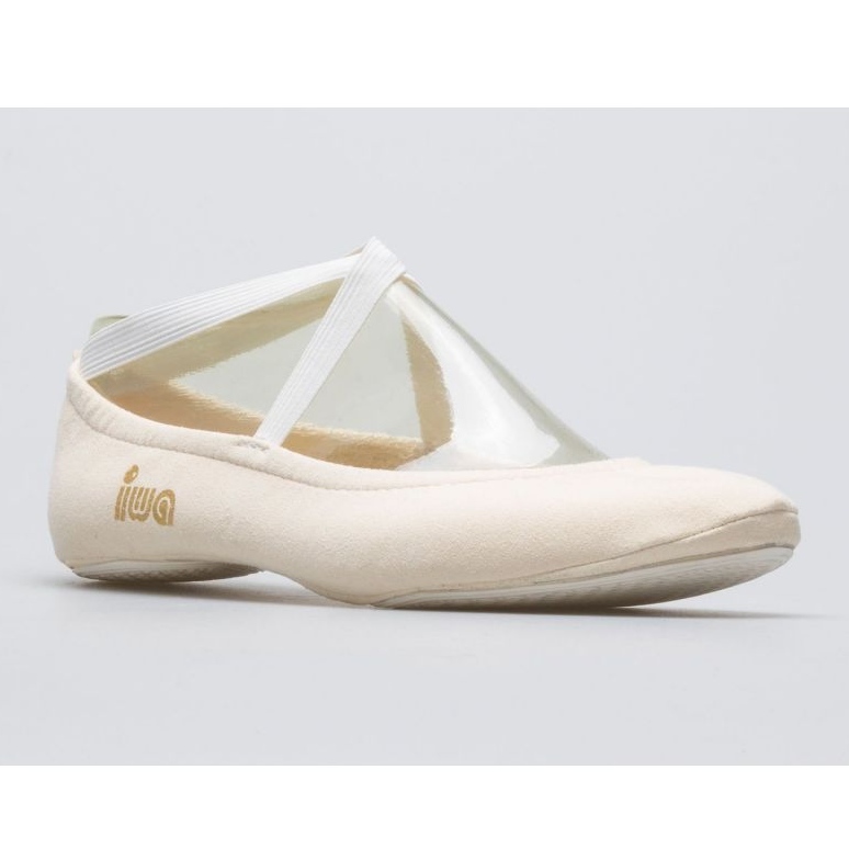Gymnastik-Ballettschuhe Iwa 302 creme weiß 1