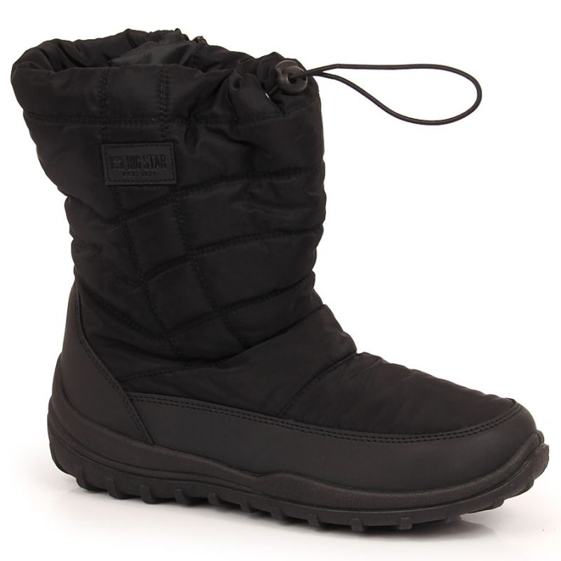 Schwarze gesteppte Schneestiefel Big Star W INT1750 1