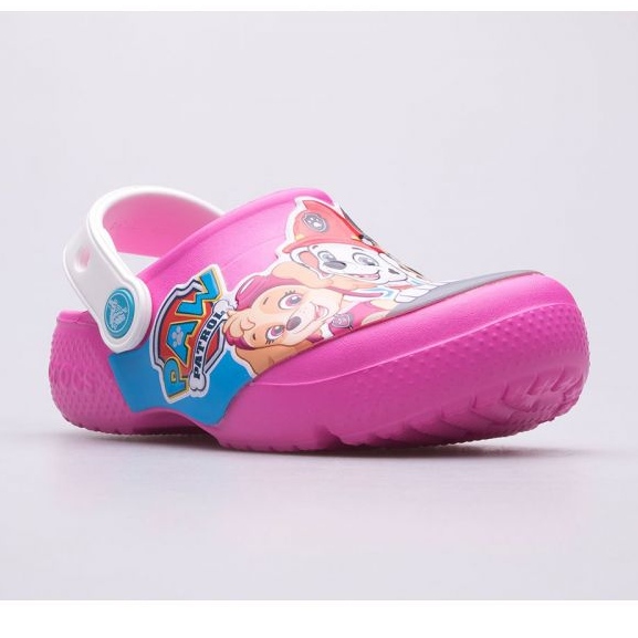 Pantoletten Crocs Fun Lab Paw Patrol Clog Jr 206276-6QQ rosa mehrfarbig 1