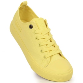 Schuhe, Turnschuhe Big Star W LL274026 INT1819B gelb 1