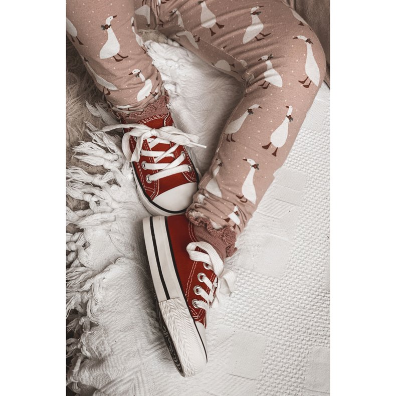 Rote Filemon Classic Sneakers für Kinder 1