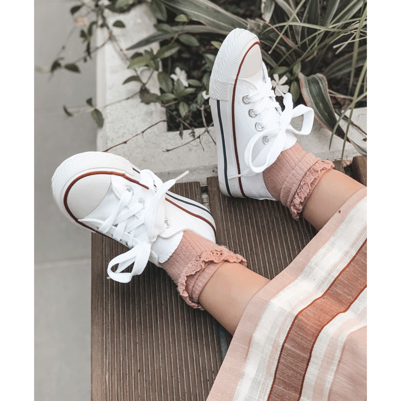 Weiße Filemon Classic Sneakers für Kinder 2