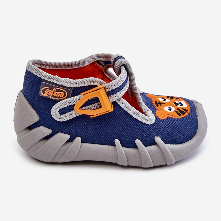 BEFADO S.A. Schuhe Hausschuhe Befado Tiger 110P462 Navy marineblau 2