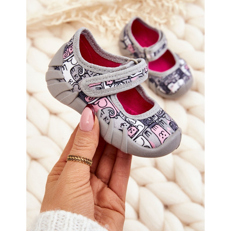 BEFADO S.A. Ballerinas Befado Kotki 109P261 Grau 1