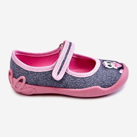 BEFADO S.A. Kinderhausschuhe Befado Panda 114X506 Grau-Rosa 2
