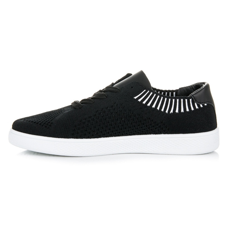 Ideal Shoes Textil-Sneaker für Damen schwarz 1