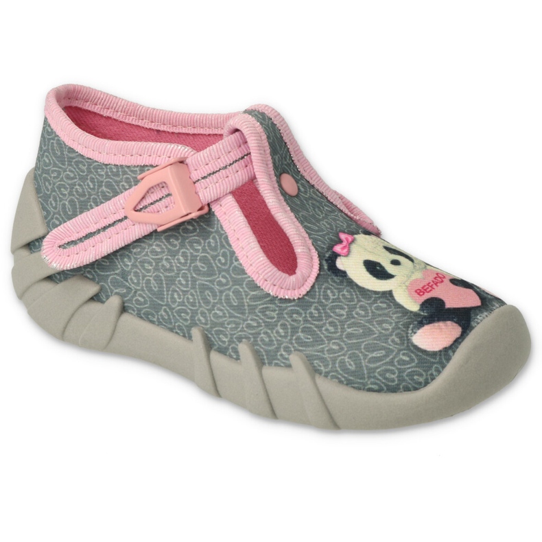 BEFADO S.A. Befado Kinderschuhe 110P470 rosa grau 1