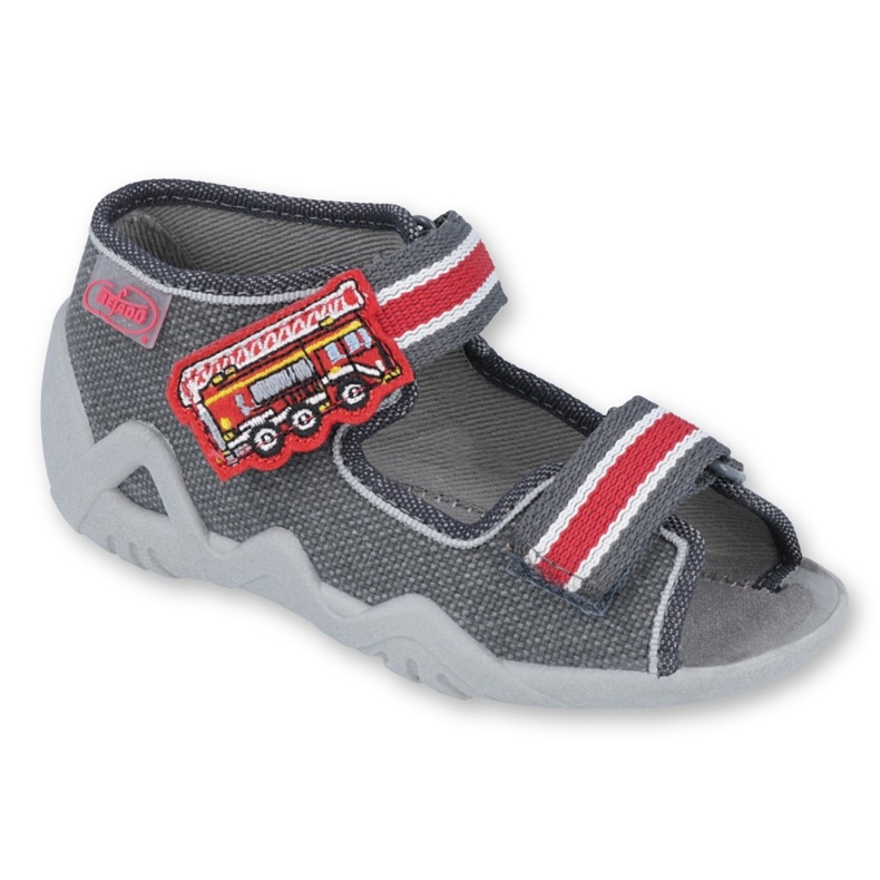 Befado Kinderschuhe 250P089 rot grau 1