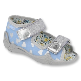 Befado Kinderschuhe 242P101 blau grau 1