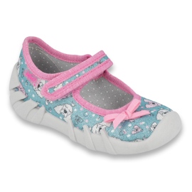 Befado Kinderschuhe 109P203 rosa grau mehrfarbig 1