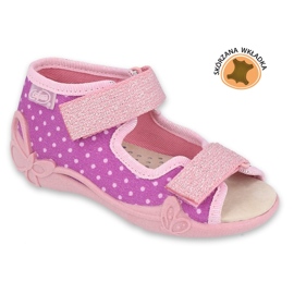 Befado Kinderschuhe 342P038 violett rosa 1