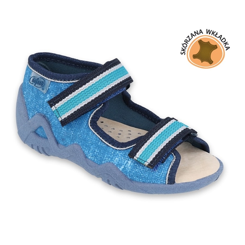 Befado gelbe Kinderschuhe 350P025 marineblau blau 1