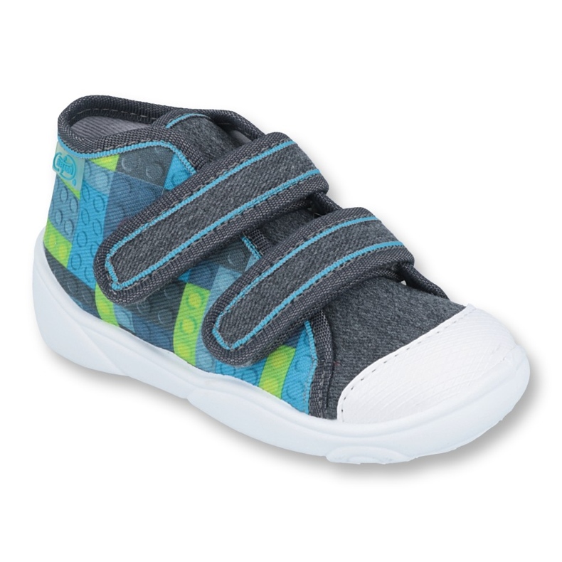 Befado orange Kinderschuhe 212P063 blau grau 1