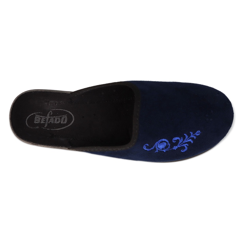 Befado Damen-Pu-Hausschuhe 552D017 Marineblau 3