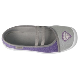 Befado Kinderschuhe 116Y314 lila silber grau 2