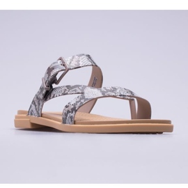 Crocs Tulum Sandalen mit Zehensteg W 206108-15W beige braun 1