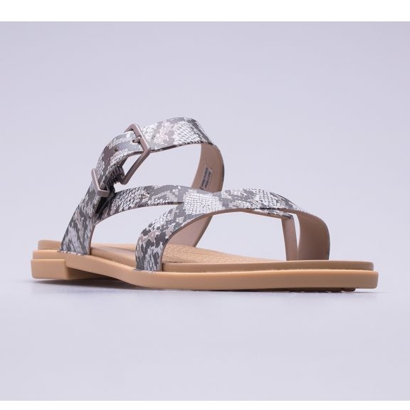 Crocs Tulum Sandalen mit Zehensteg W 206108-15W beige braun 1