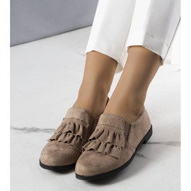 PA1 Beige Rüschenschuhe von Kailani 1