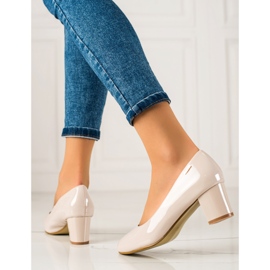 Goodin Elegante Lackpumps beige 1