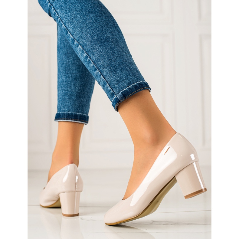 Goodin Elegante Lackpumps beige 1