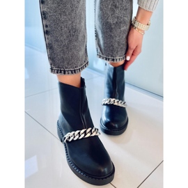 PA1 Foster Black Damen-Kettenstiefeletten schwarz 1