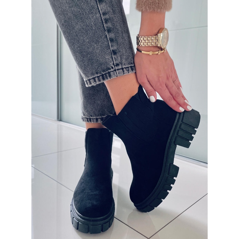 PA1 Jodhpur-Stiefel von Leigh Black für Damen schwarz 1