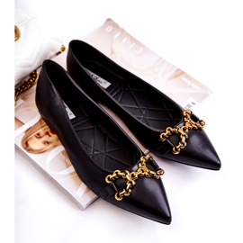 WS1 Ballerinas für Damen im Spitz mit schwarzem Carlos-Ornament 4