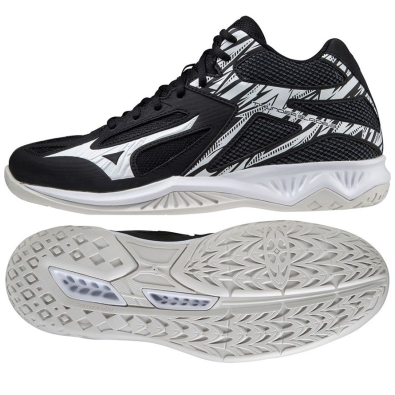 Mizuno Thunder Blade 3 Mid M V1GA217502 Volleyballschuhe schwarz schwarz 1
