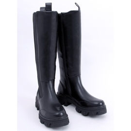 Booties mit elastischem Obermaterial von Roberts Black schwarz 1