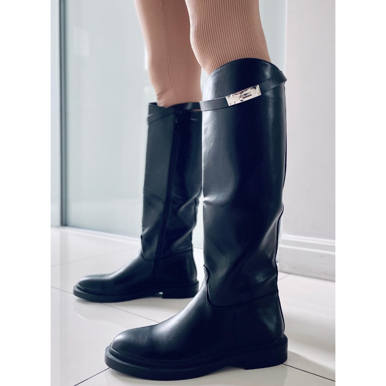 PA1 Larson Schwarze Reitstiefel für Damen 2