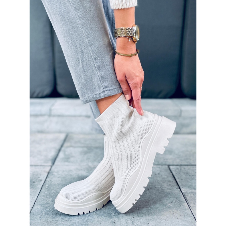 PA1 Socken hoher Knöchel Silva Beige 2