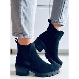 Ragga Schwarze hochhackige Stiefeletten 1