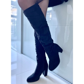 PA1 Vilma Schwarze klassische Stiefel mit Absatz 1