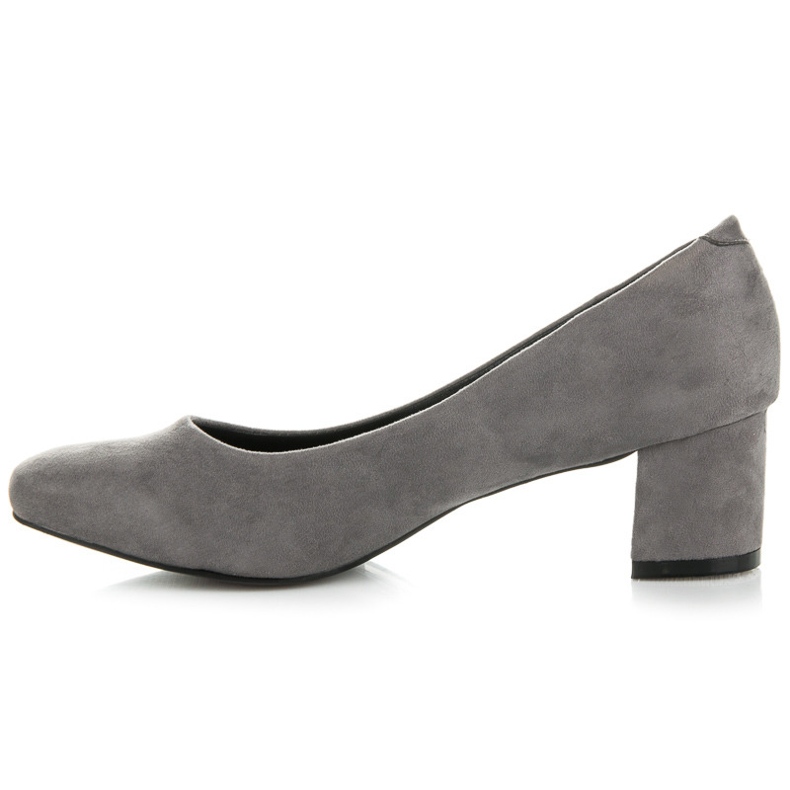 Vices New Collection Klassische Wildleder Pumps grau 2