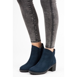 Vices New Collection Stiefel mit hohen Absätzen aus Wildleder blau 2