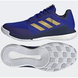 Volleyballschuhe adidas CrazyFlight Mid M HQ3488 blau blau 1