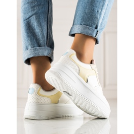 TRENDI Bunte modische Turnschuhe weiß mehrfarbig 1