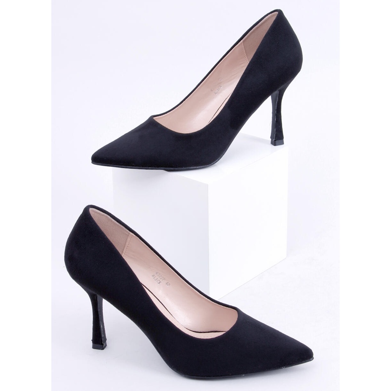 PA1 Giorgia Black Stilettos aus Wildleder für Damen schwarz 1