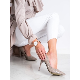 Goodin Modische Pumps an einer Stecknadel beige 1